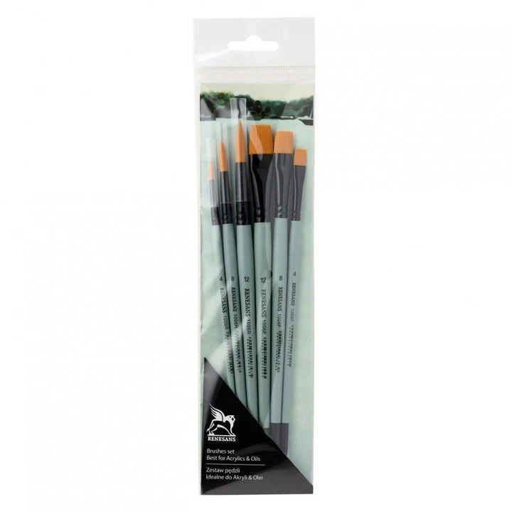 Renesans 1006 Large Synthetic Brush Set of 6