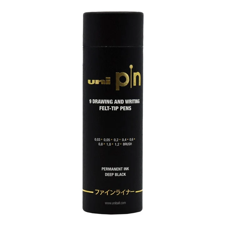 Uni Pin Technical Fineliner Set of 9