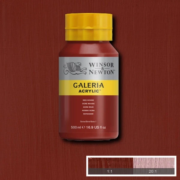 Winsor and Newton - Galeria Acrylic Colour - 500ml - Red Ochre