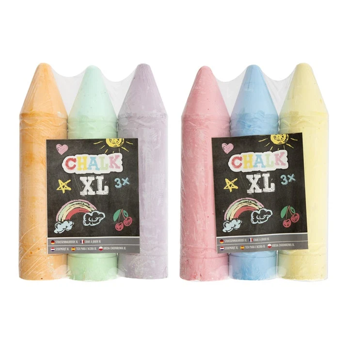 XL Sidewalk Chalk, 3 pcs