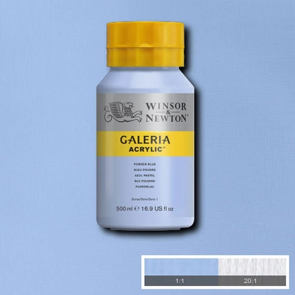 Winsor and Newton - Galeria Acrylic Colour - 500ml - Powder Blue