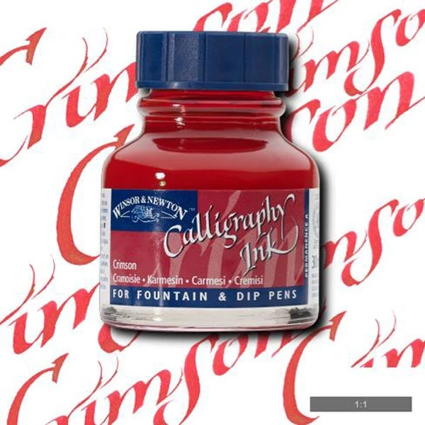 Winsor and Newton - Calligraphy Ink - 30ml - Crimson