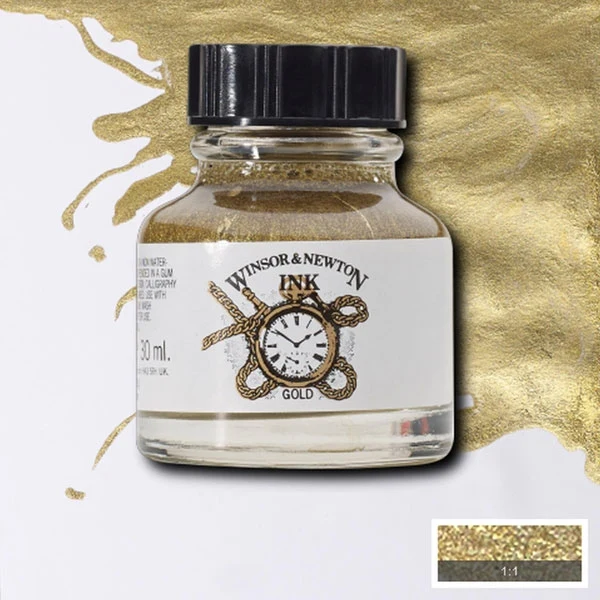 Winsor and Newton - Drawing Ink - 30ml - Gold