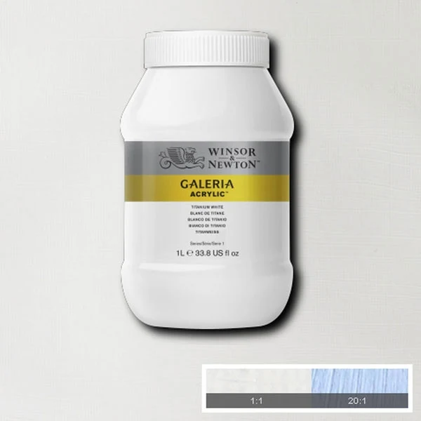 Winsor and Newton - Galeria Acrylic Colour - 1 Litre - Titanium White