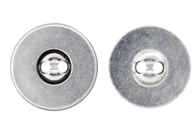 Magnet-Annähknöpfe 18mm silber