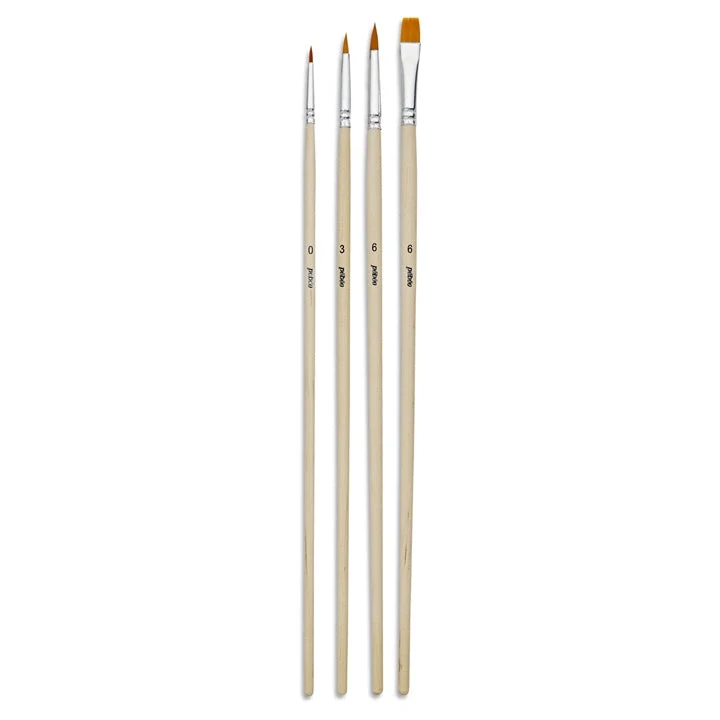 Pebeo Synthetic Brush Set of 4