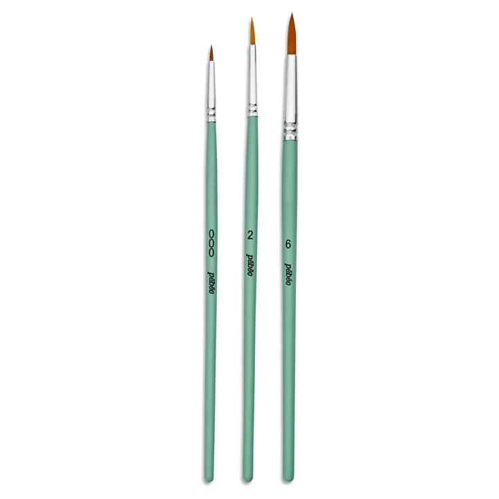 Pebeo Synthetic Brush Set of 3