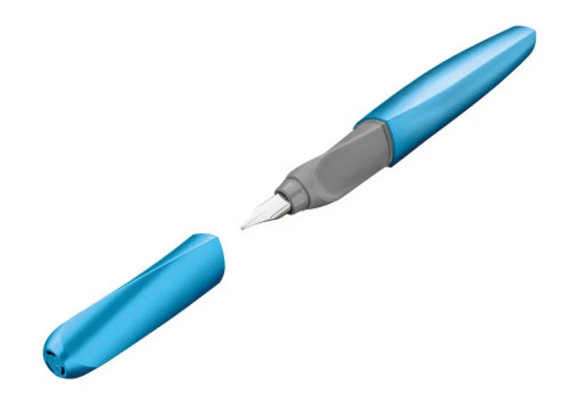 Pelikan Twist Füller M - Frosted Blue | Ergonomisch für Links- & Rechtshänder