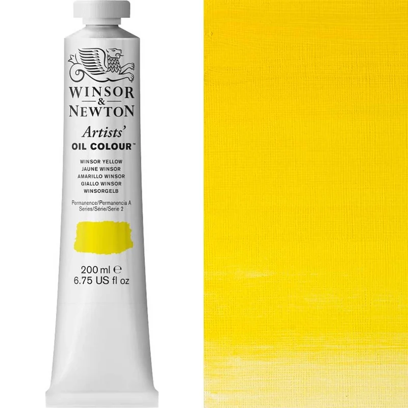Winsor and Newton - Artists' Oil Colour - 200ml - Winsor Yellow