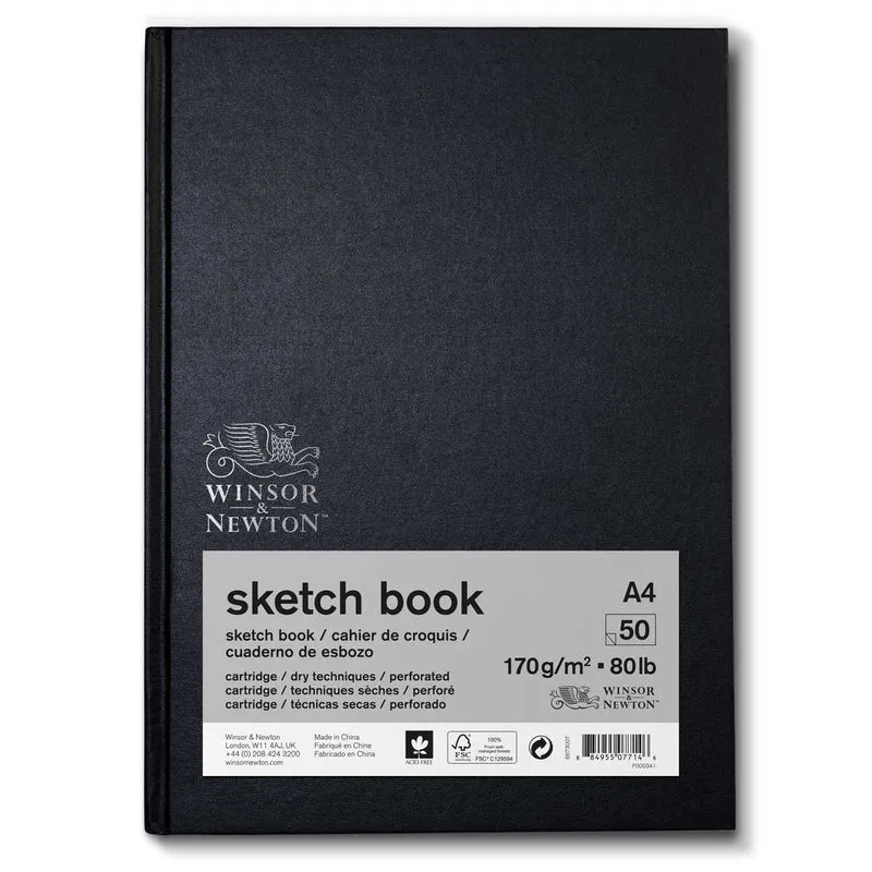 Winsor and Newton - Hardback Bound Sketck Book - 170g A4