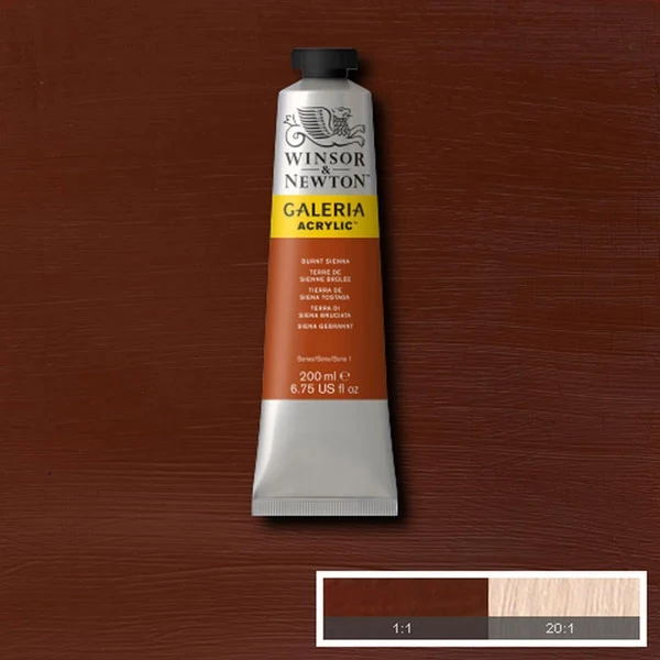 Winsor and Newton - Galeria Acrylic Colour - 200ml Burnt Sienna