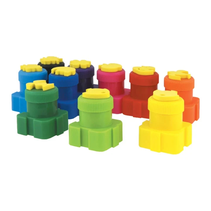 Colorino Finger Paints with Stamps 10x10 ml
