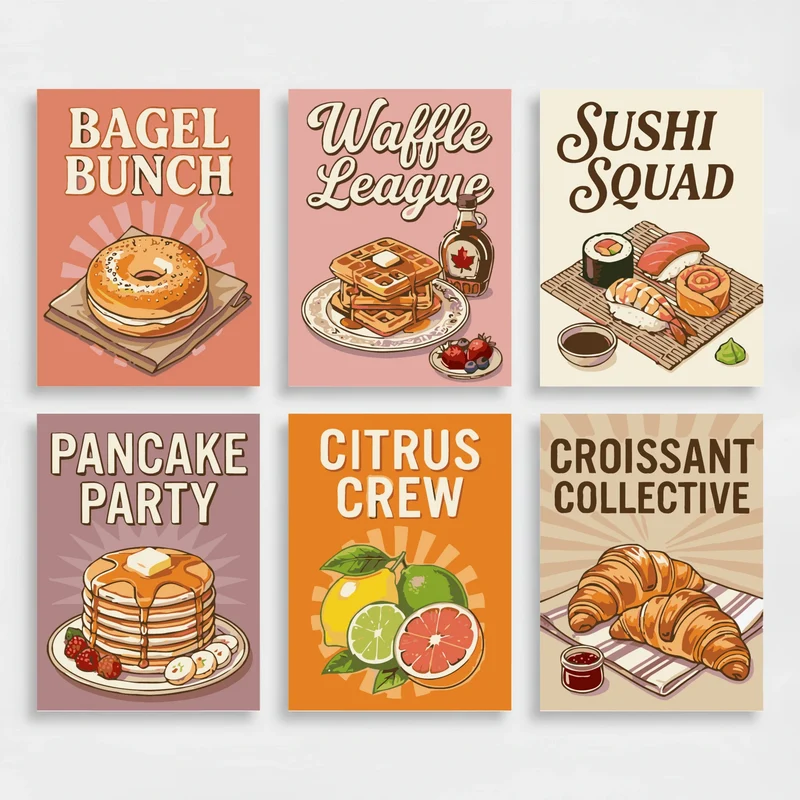 Foodie Friends Squad - Mini Paint by Numbers Set