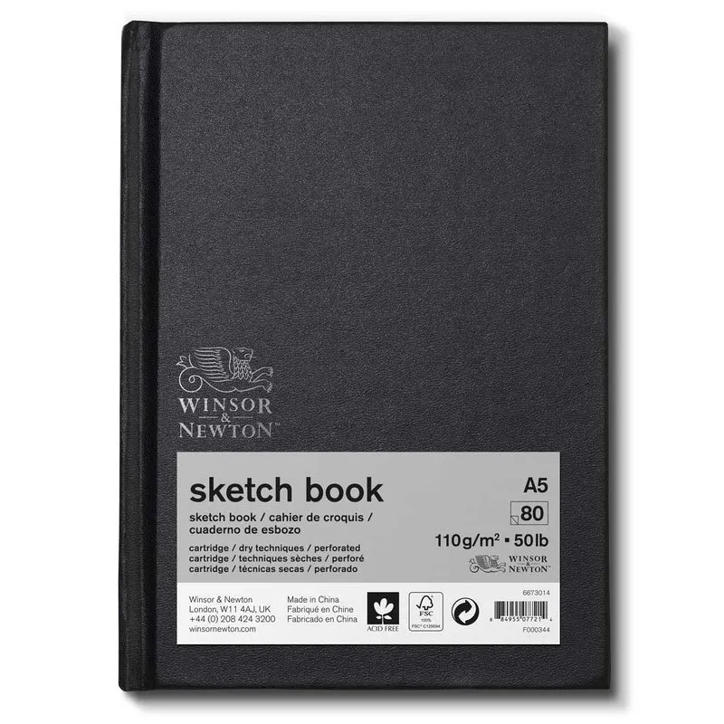 Winsor and Newton - Hardback Bound Sketchbook 110g A5