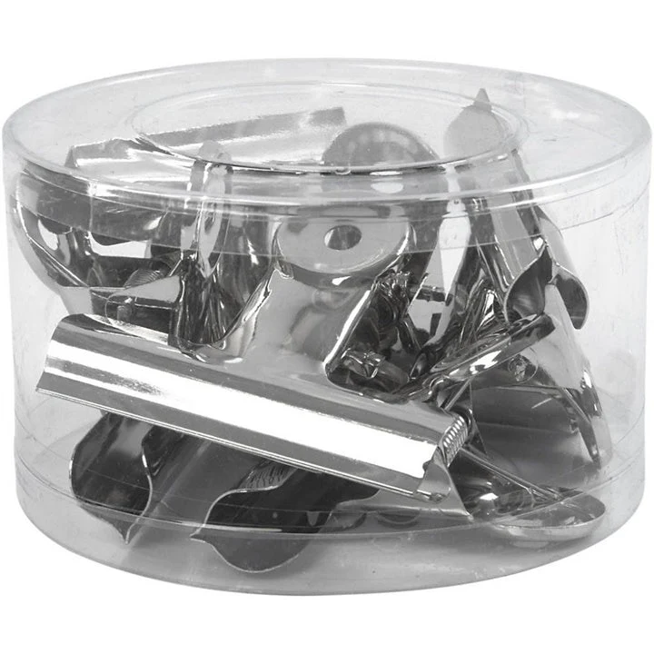 Large Metal Clips, 75 mm, Set of 6