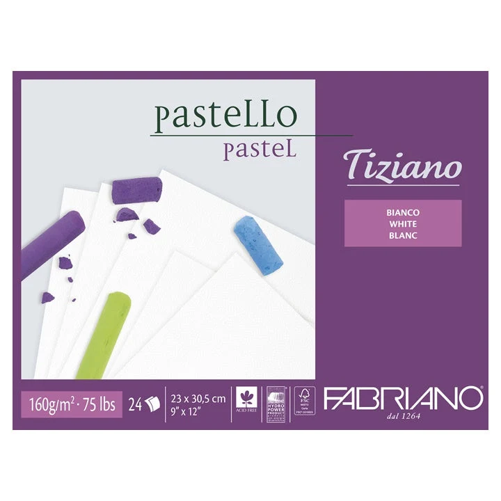 FABRIANO Tiziano White Pastel Paper Pad