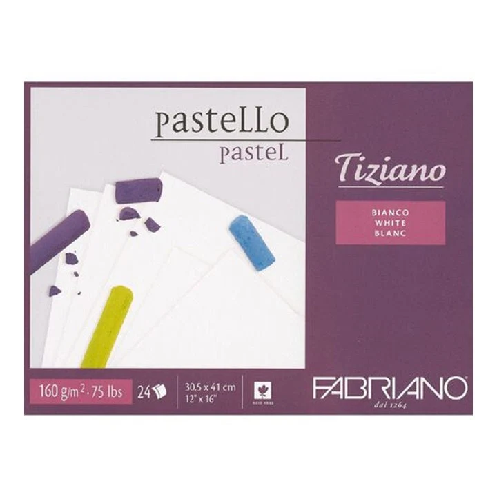 FABRIANO Tiziano White Pastel Paper Pad