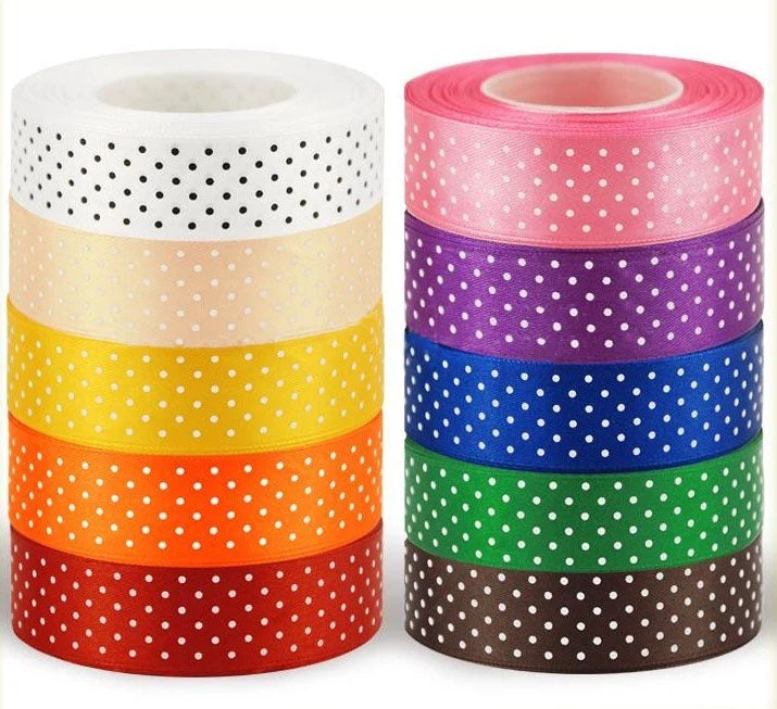 Polka Dot Ribbon 25 mm