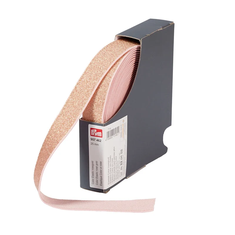 Prym Gummiband Color - Elastic 25mm roségold