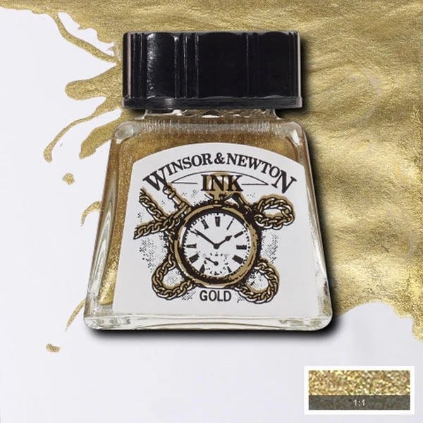 Winsor and Newton - Drawing Ink - 14ml - Gold