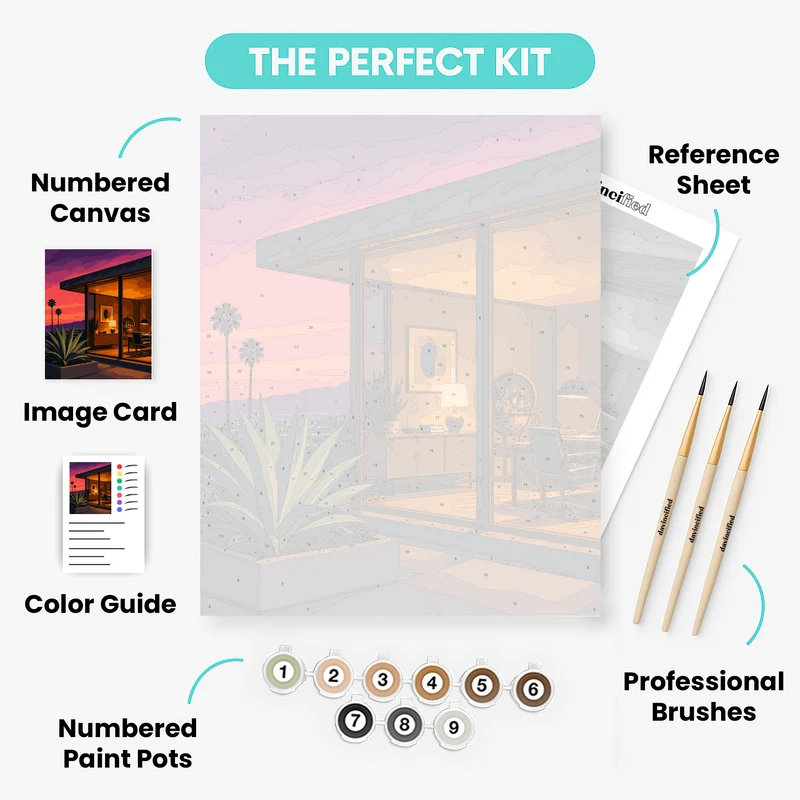 LA Sunset Study - Paint by Numbers Kit