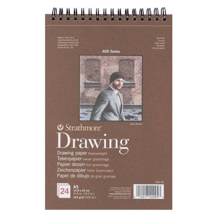 Strathmore Drawing Pad with Spiral Binding, 24 Sheets