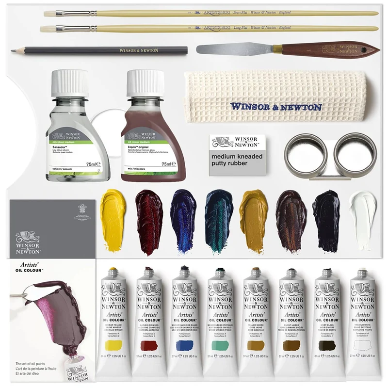 Winsor and Newton - Artists' Oil Colour - Wooden Box Set
