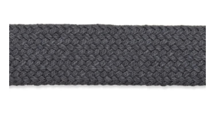 Flachkordel 6mm grau