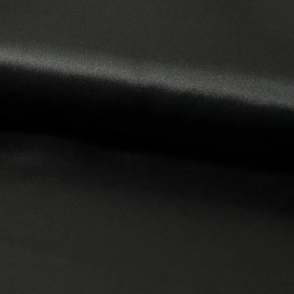 Polyester-Satin schwarz