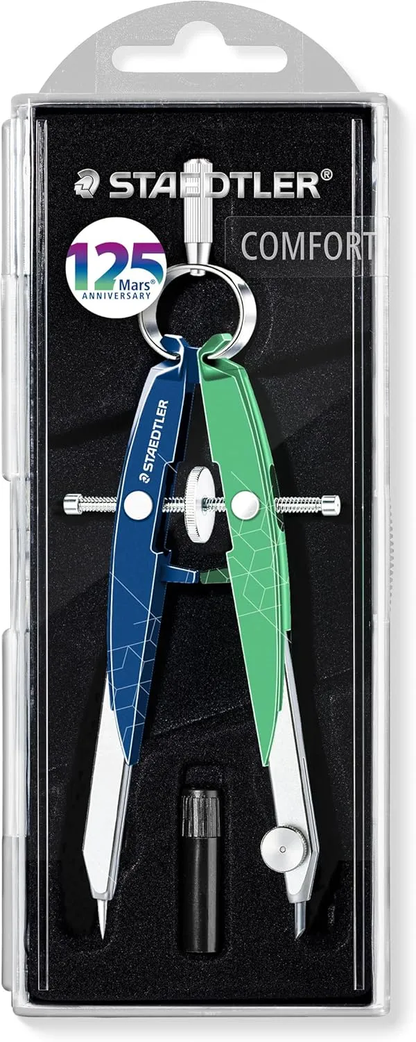STAEDTLER Mars 556 Präzisions-Geometriezirkel - Anniversary Edition mit Spindelführung