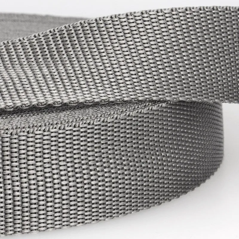 Gurtband 4cm grau silber