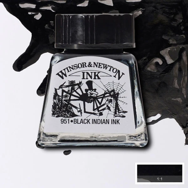Winsor and Newton - Drawing Ink - 14ml - Black Indian