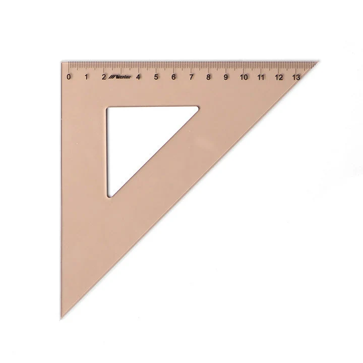 LENIAR Professional Triangular Ruler, 45° / 21 cm