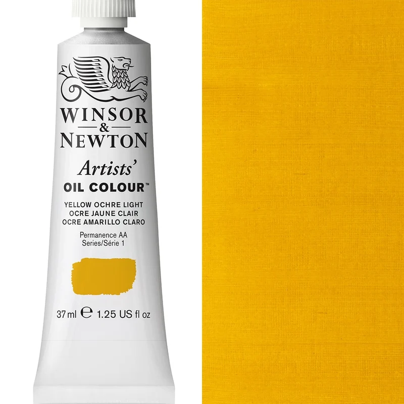 Winsor and Newton - Artists' Oil Colour - 37ml - Yellow Ochre Light