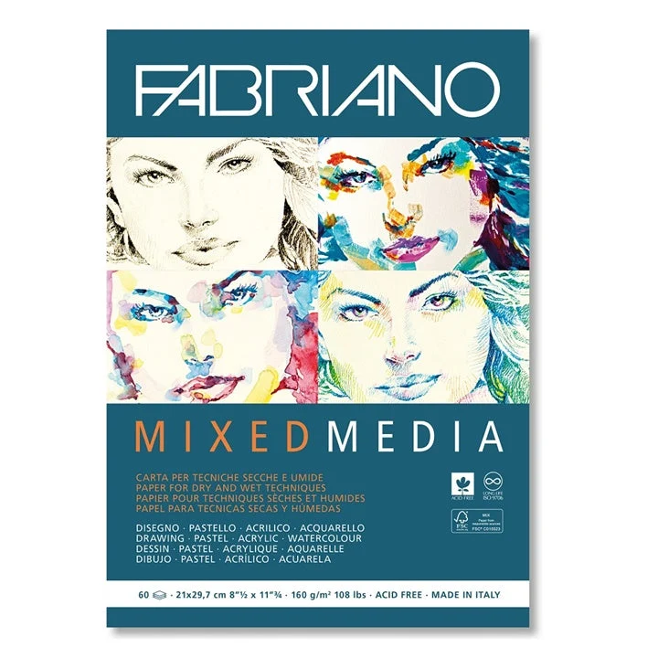FABRIANO Mixed Media Paper Pad