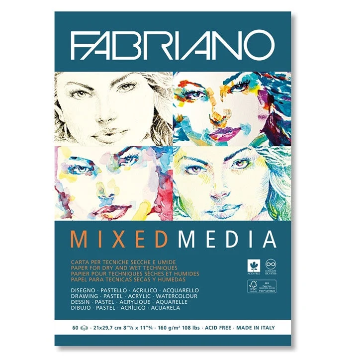 FABRIANO Mixed Media Paper Pad