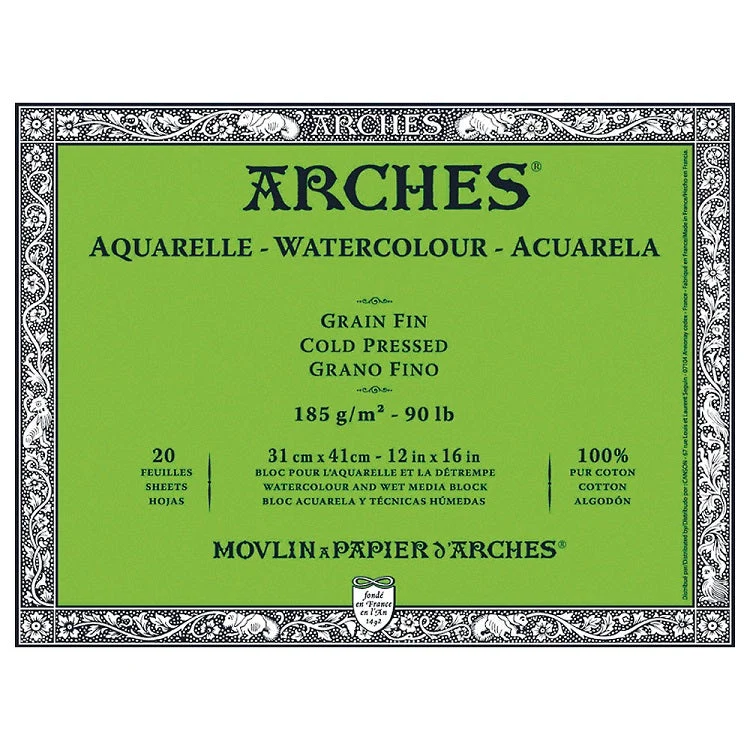 ARCHES® Aquarelle Cold Pressed Watercolor Art Pad