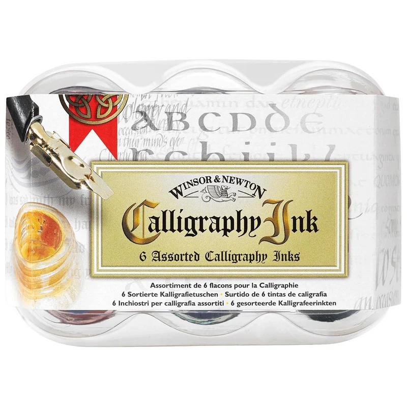 Winsor and Newton - Calligraphy Ink - 6 Assorted Set