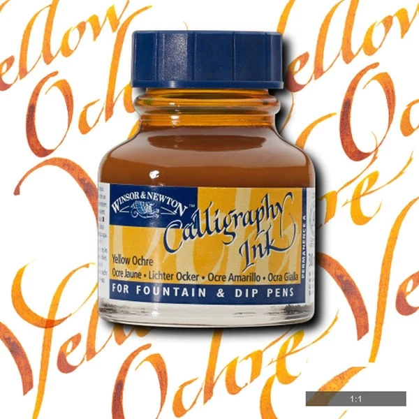 Winsor and Newton - Calligraphy Ink - 30ml - Yellow Ochre