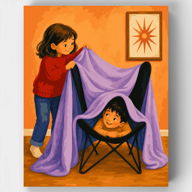 Blanket Fort Fun - Paint by Numbers Kit