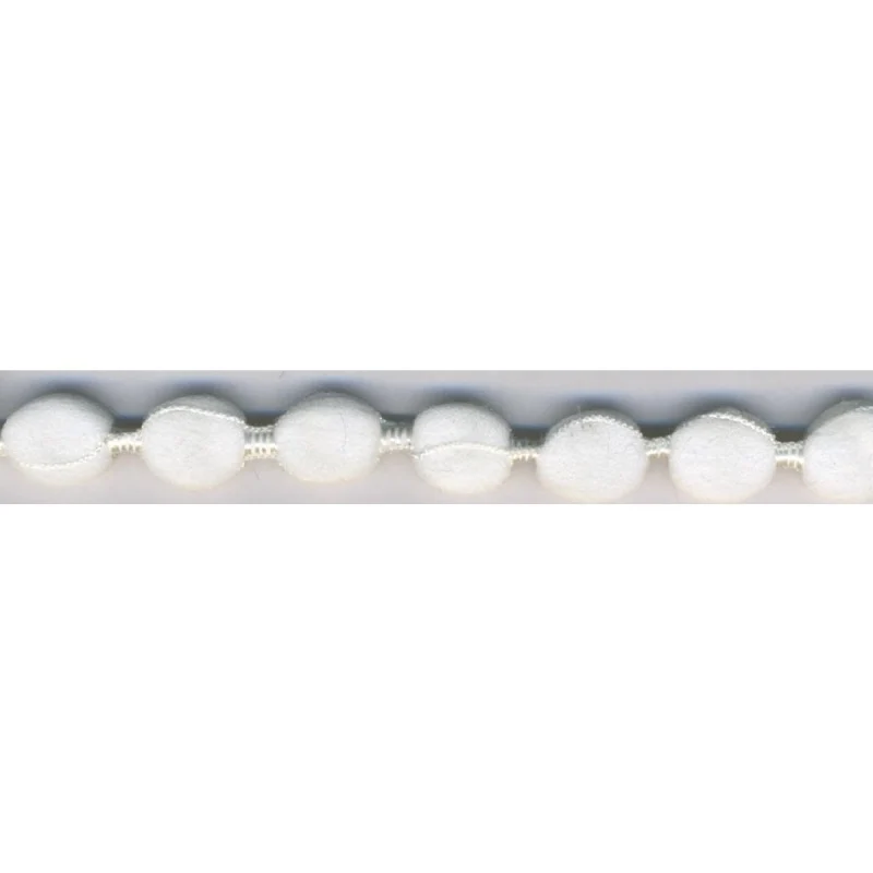 Bommelborte ecru 10mm
