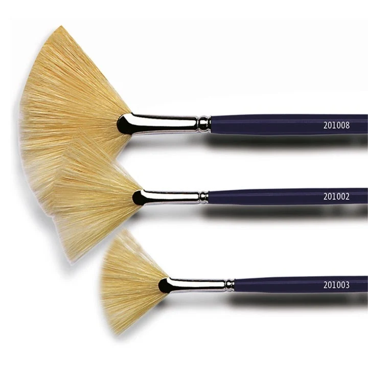 Solo Goya Fan Brush with Natural Bristles
