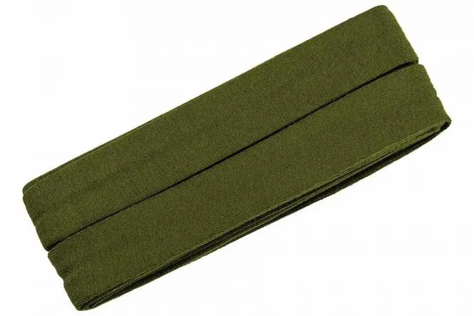 Jersey-Schrägband Viskose 3 Meter grün olive Nr. 430