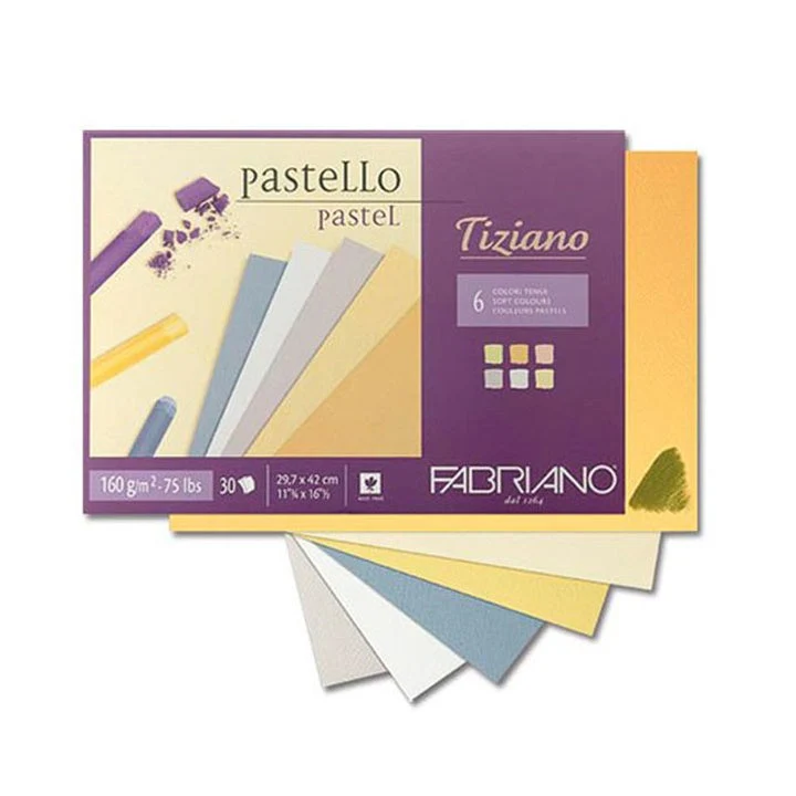 FABRIANO Tiziano Soft Colored Paper Pad for Pastels