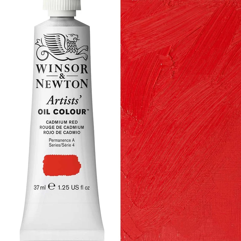 Winsor and Newton - Artists' Oil Colour - 37ml - Cadmium Red