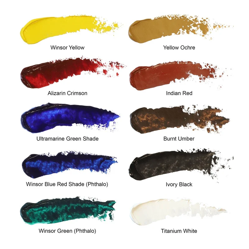 Winsor and Newton - Artists' Oil Colour - 10 x 21ml Introductory Set