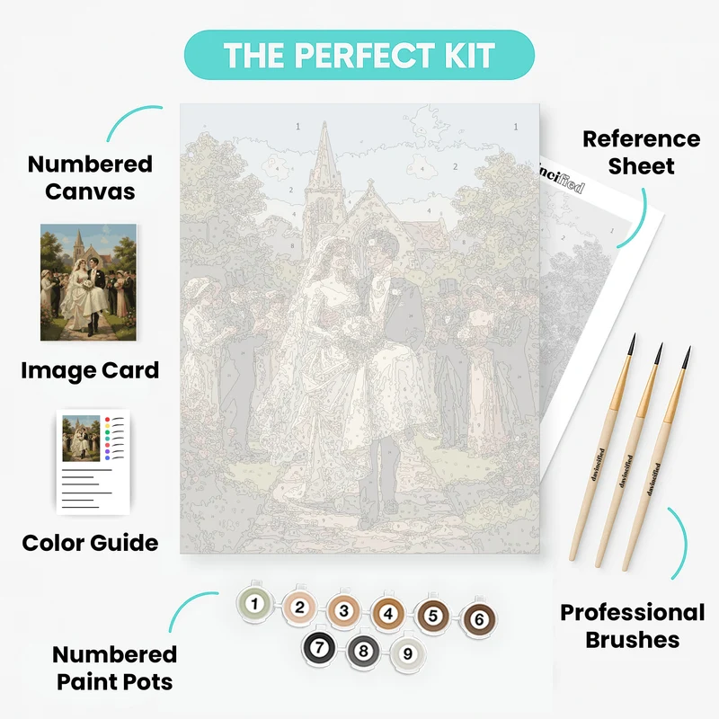 Victorian Wedding Celebration - Paint by Numbers Kit