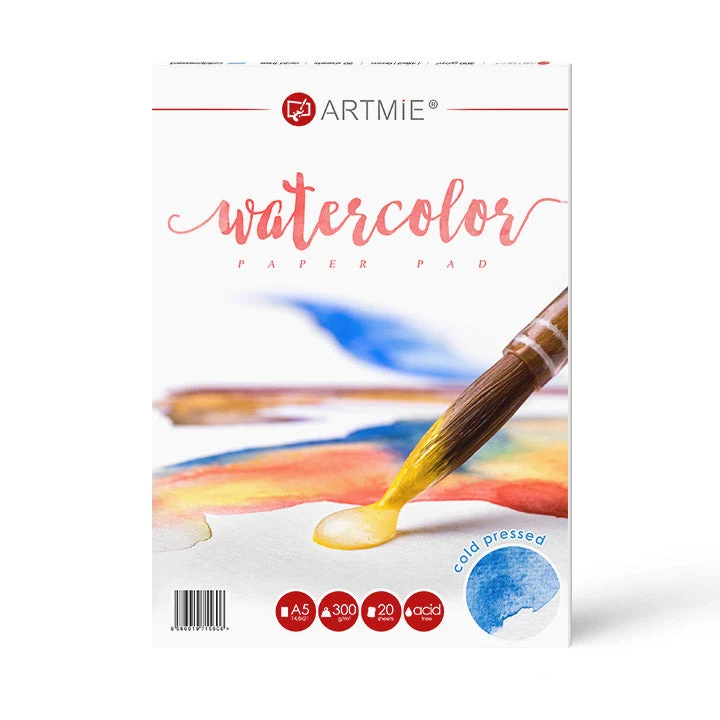 ARTMiE Watercolor Paper Pad, Cold Press, 20 Sheets