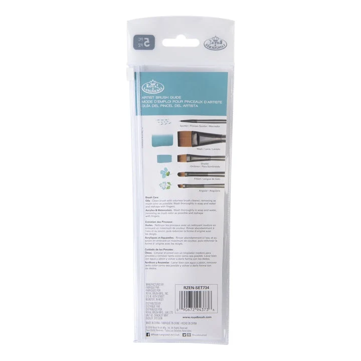 Royal and Langnickel Zen 73 Set of 5 Brushes