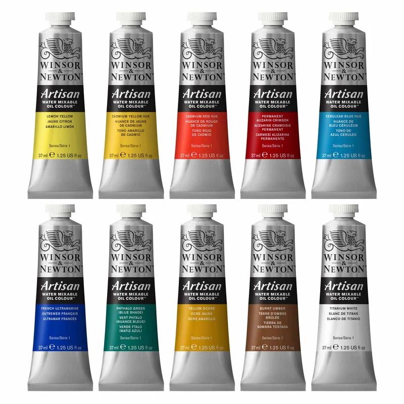 Winsor and Newton - Artisan Oil Colour Watermixable - 10 x 37ml - Tube Set